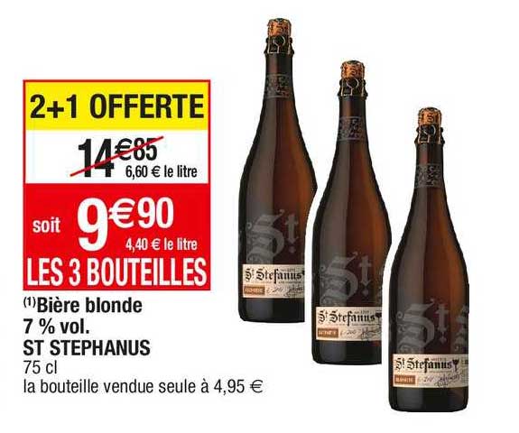 bière blonde 7% vol. ste stéphanus