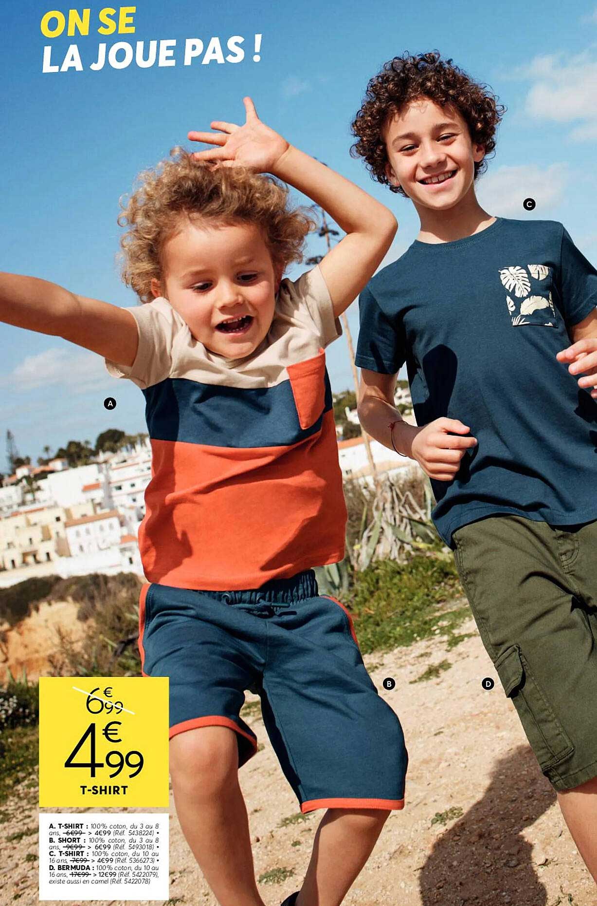 t-shirt, short, bermuda