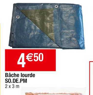 bâche lourde so.de. pm