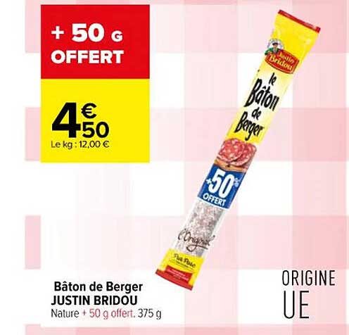 bâton de berger justin bridou
