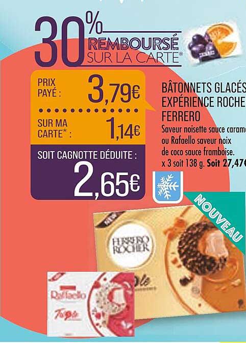 bâtonnets glacés expérience roche ferrero