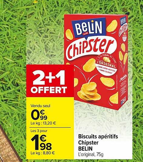 Biscuits Apéritifs Chipster Belin