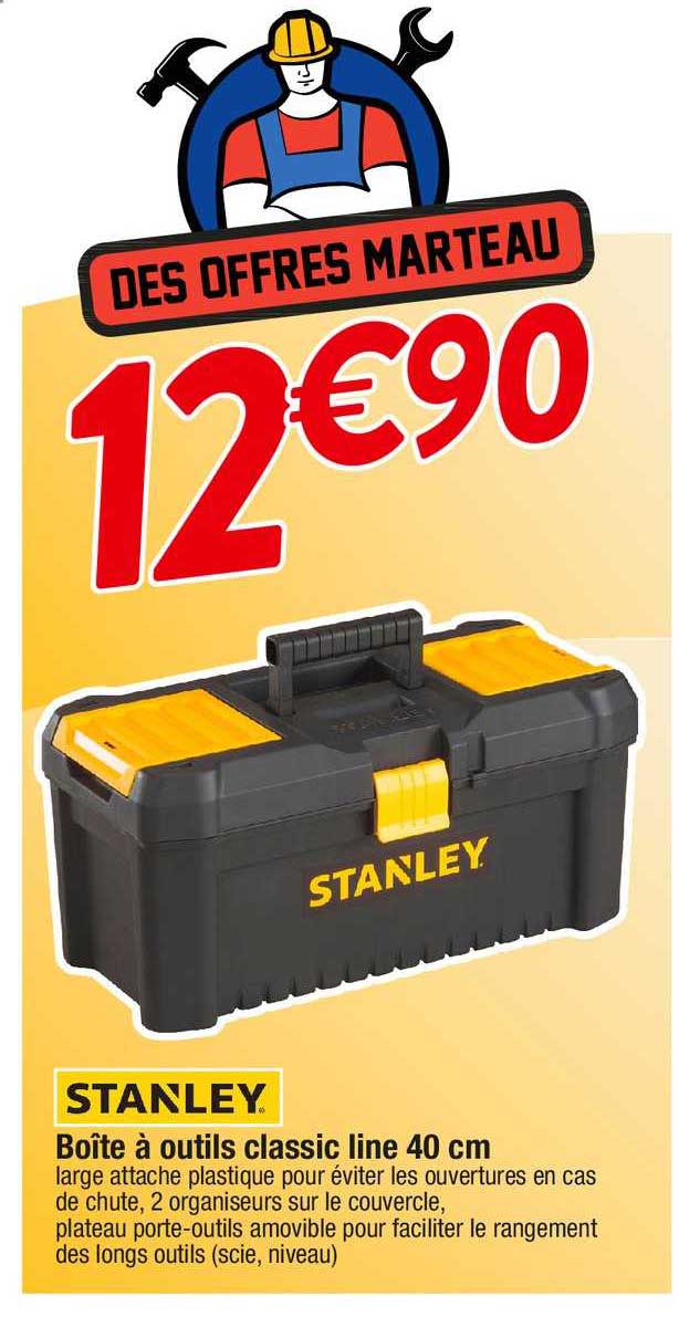 boîte à outils classic line 40 cm stanley