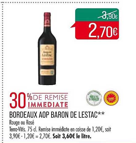 Bordeaux Aop Baron De Lestac