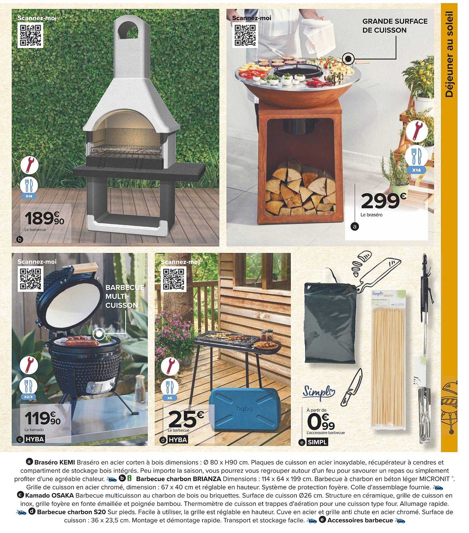 braséro kemi, barbecue charbon brianza, kamado osaka, barbecue charbon s20, accessoires barbecue