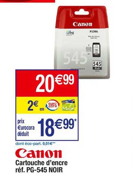 cartouche d'encre canon pg-545 noir