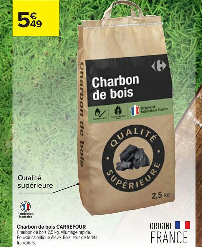 Charbon De Bois Carrefour