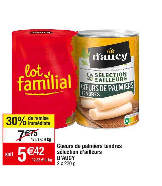 Coeurs De Palmiers Tendres Sélection D'ailleurs D'aucy