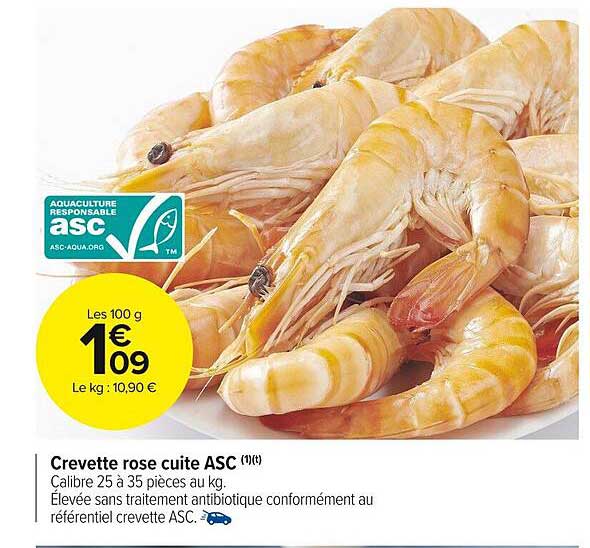 Crevette Rose Cuite Asc