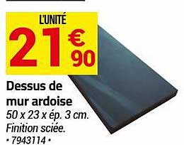 dessus de mur ardoise