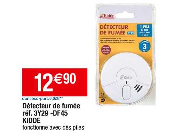 détecteur de fumée 3y29-df45 kidde