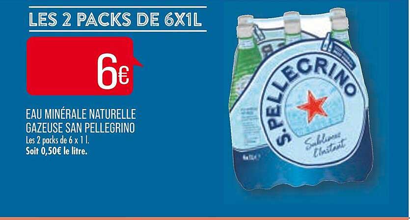 eau minérale naturelle gazeuse san pellegrino