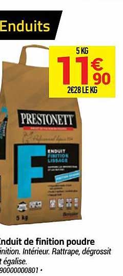 enduit de finition poudre