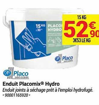 enduit placomix hydro placo