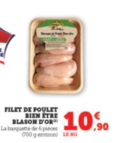 filet de poulet bien être blason d'or