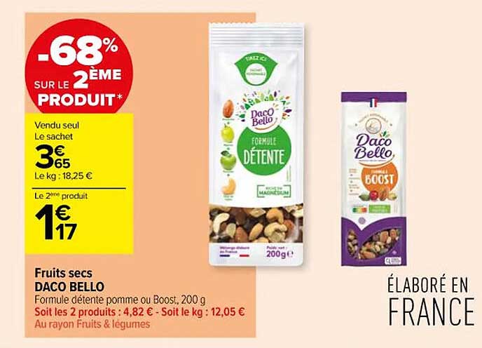 fruits secs daco bello