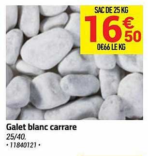 galet blanc carrare