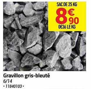 gravillon gris-bleuté