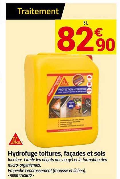Hydrofuge Toitures, Façades Et Sols Sika