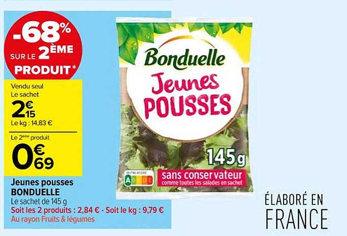 jeunes pousses bonduelle