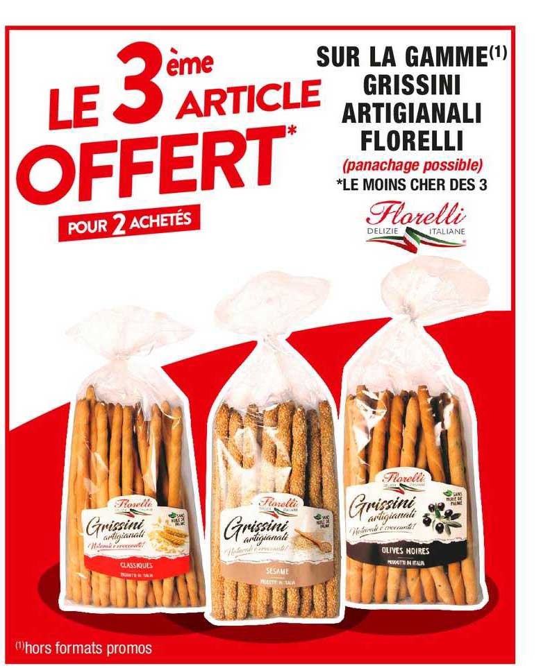la gamme grissini artigianali florelli