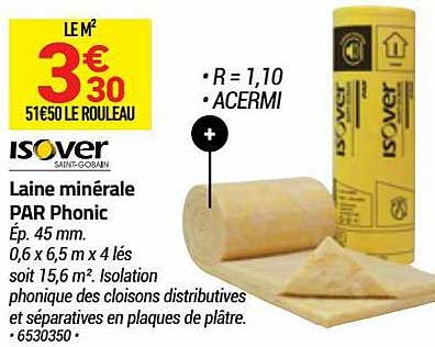 laine minérale par phonic isover