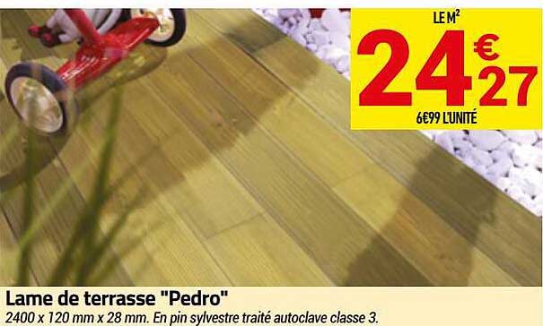 lame de terrasse "pedro"