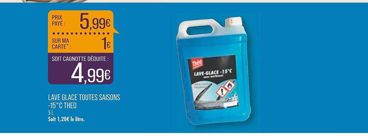 lave glace toutes saisons -15° c théo