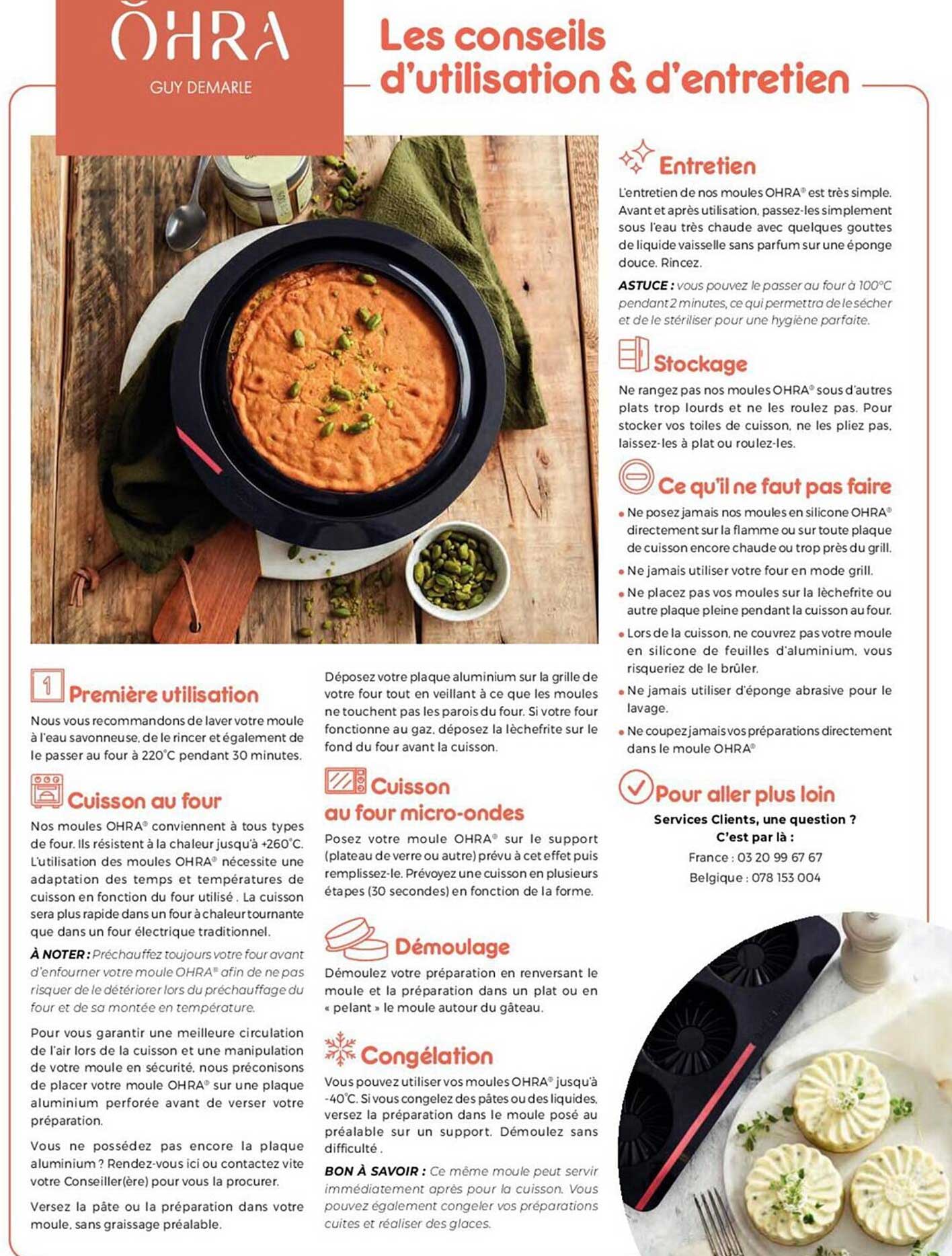 les conseils d'utilisation & d'entretien