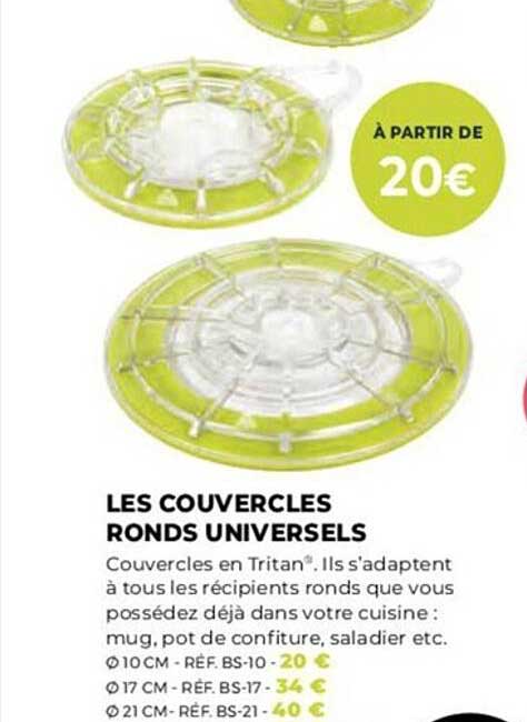 les couvercles ronds universels
