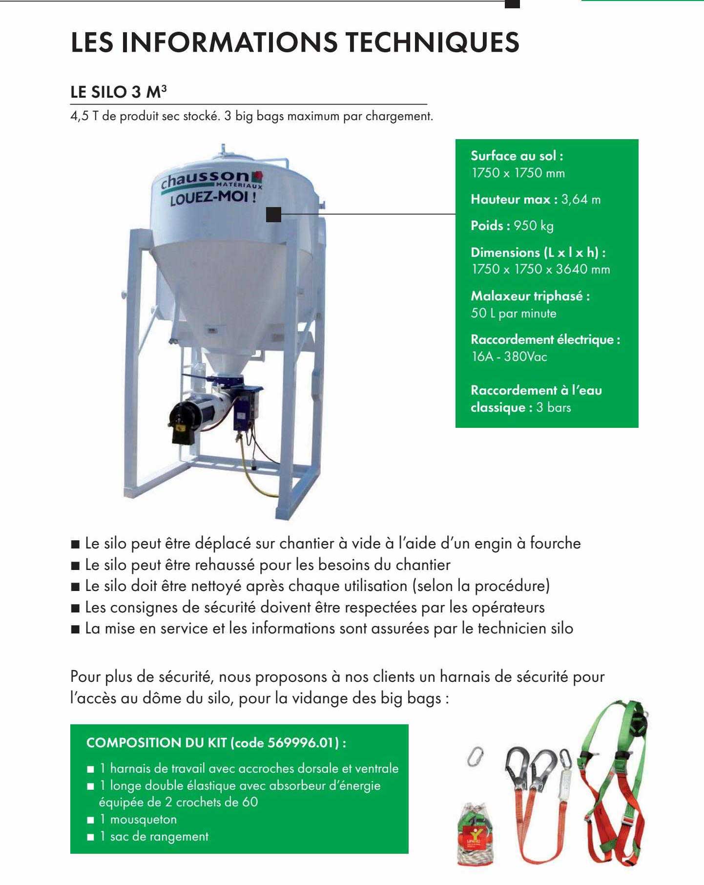 les informations techniques