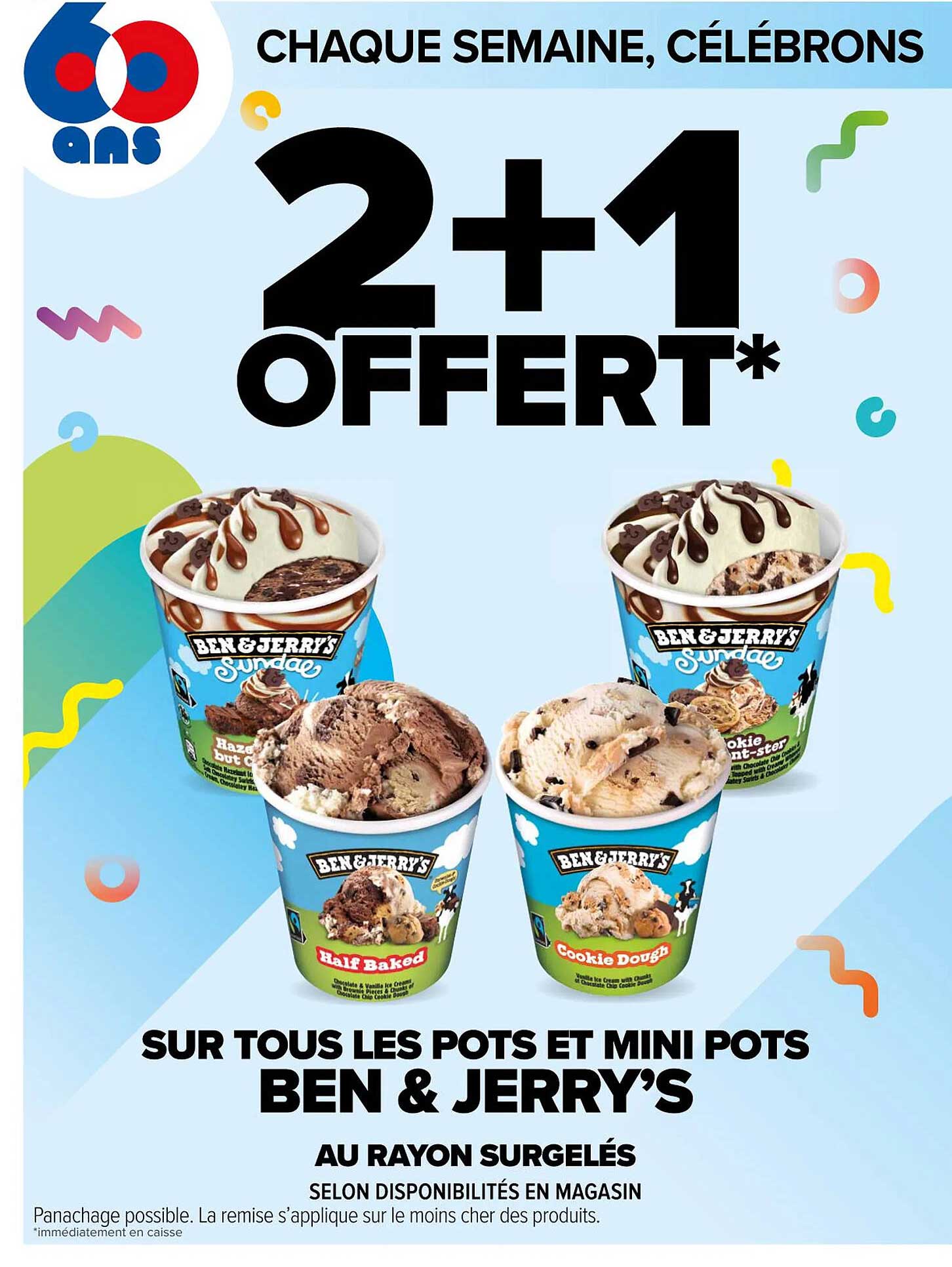 les pots et mini pots ben & jerry's