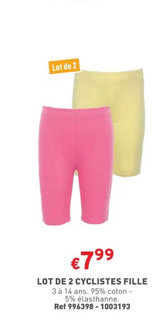 Lot De 2 Cyclistes Fille