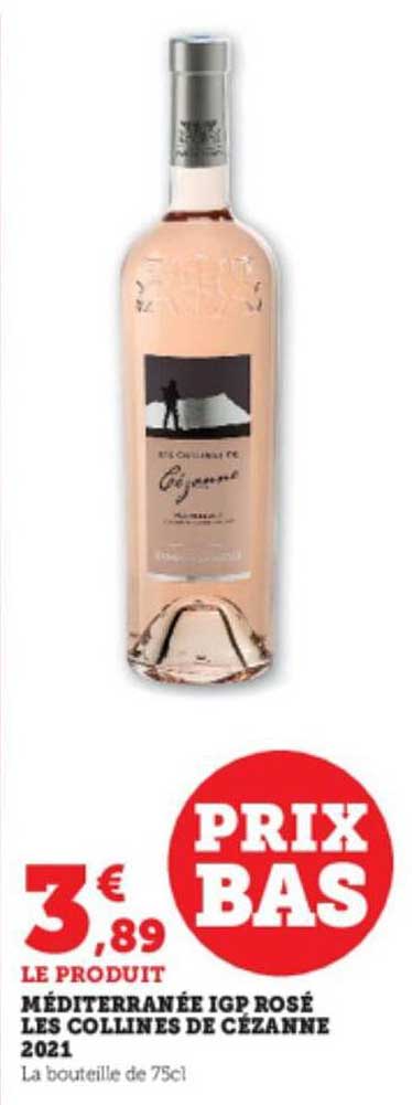 méditerranée igp rosé les collines de dézanne 2021