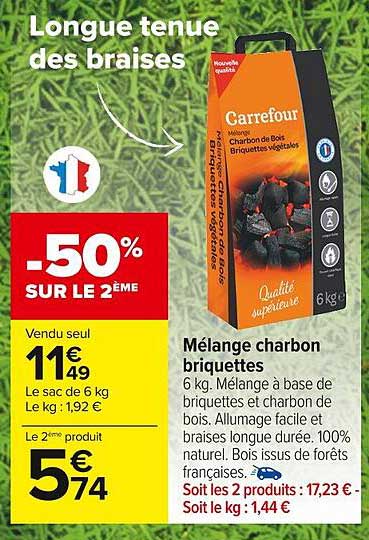 Mélange Charbon Briquettes