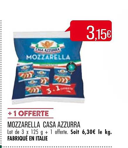 mozzarella casa azzurra