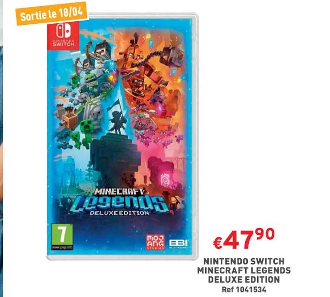 nintendo switch minecraft legends deluxe édition