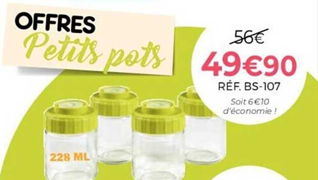 offres petits pots