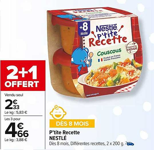 p'tite recette nestlé