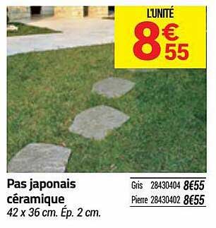 pas japonais céramique