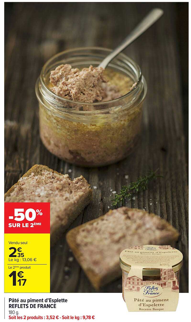 pâté au piment d'espelette reflets de france