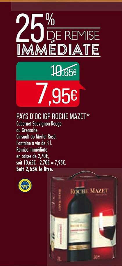 pays d'oc igp roche mazet