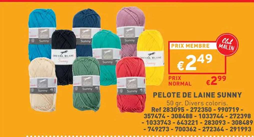 pelote de laine sunny