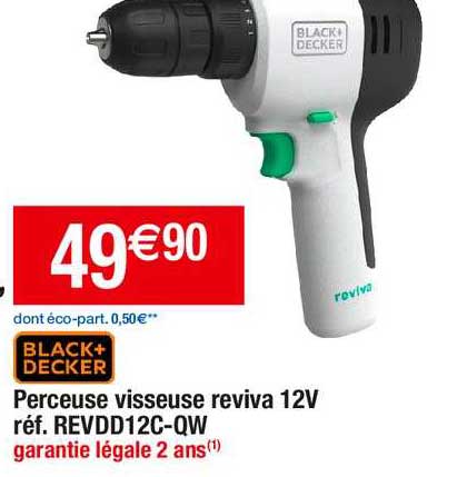 Perceuse Visseuse Reviva 12 V Black+decker