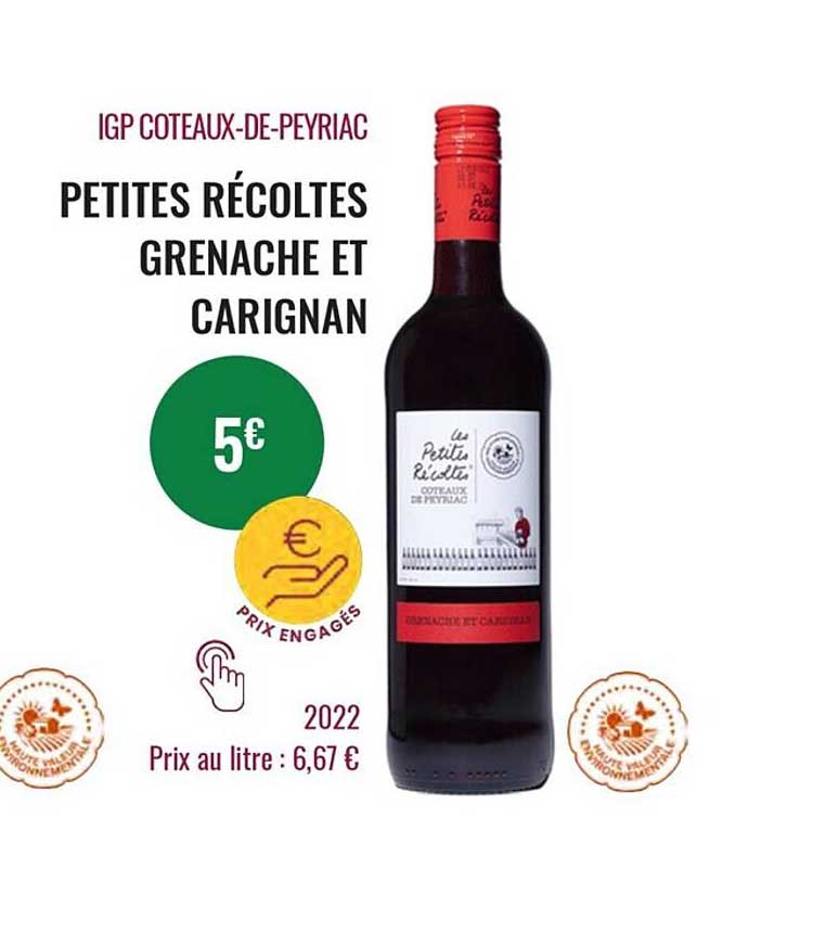 petites récoltes grenache et carignan