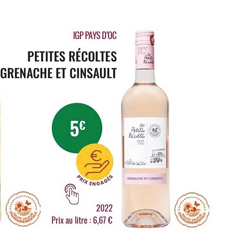 petites récoltes grenache et cinsault