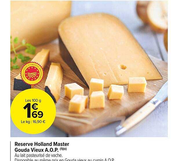 reserve holland master gouda vieux a.o.p.