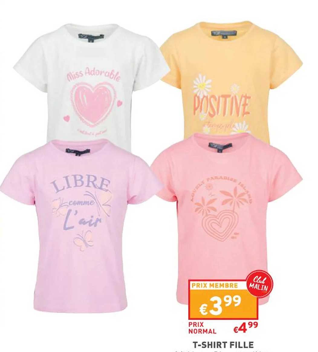 t-shirt fille