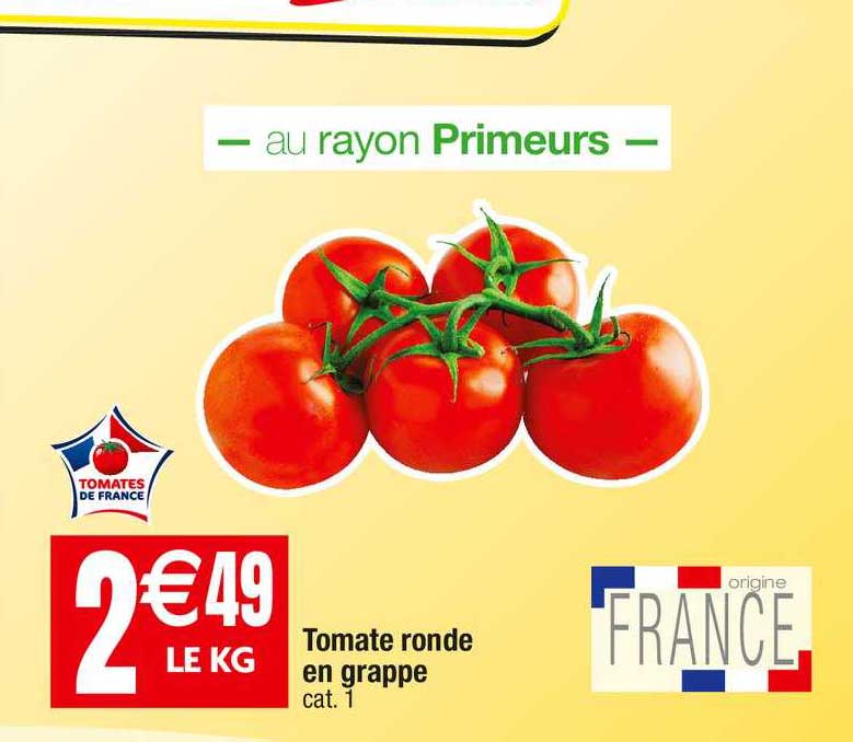 Tomate Ronde En Grappe