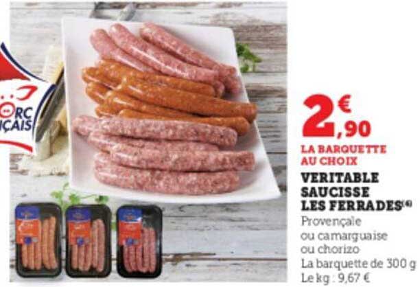 véritable saucisse les ferrades